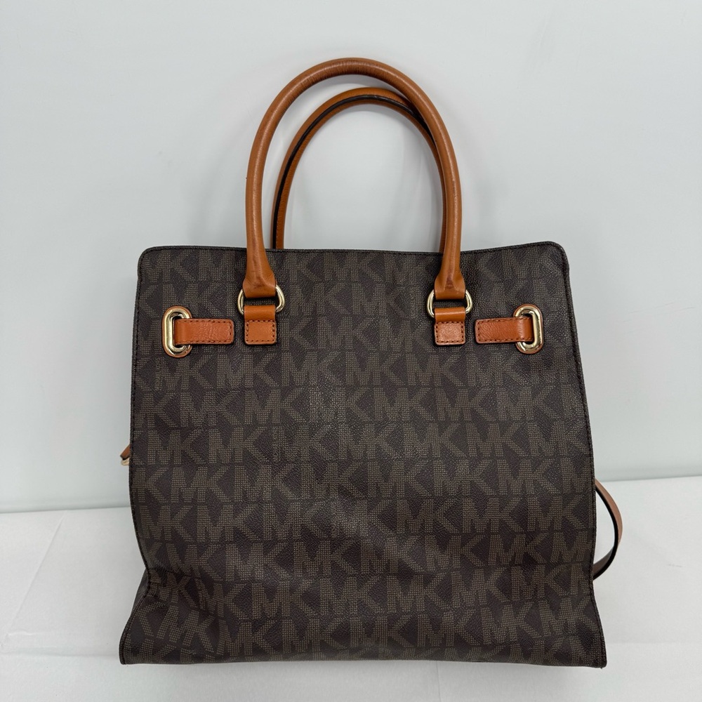 MICHAEL KORS Hamilton Large Shoulder Tote Monogram Brown Bags - Picture 3 of 16